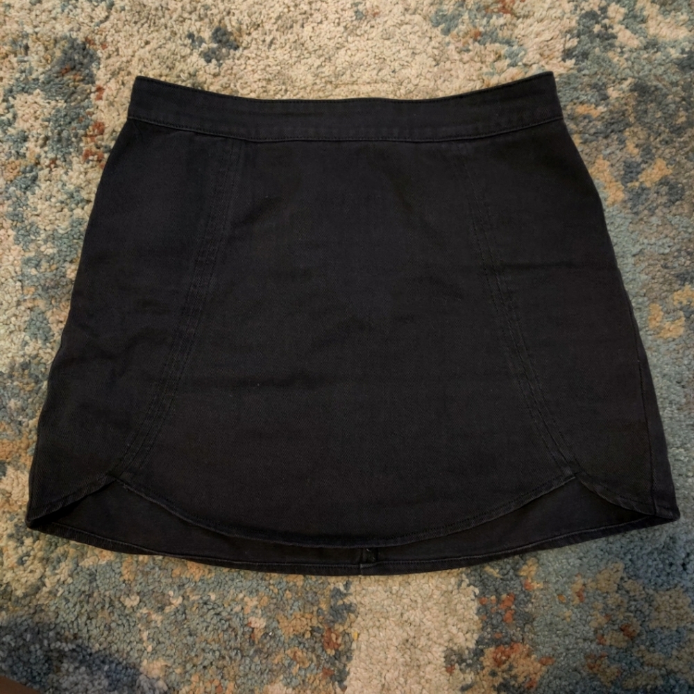 Pacsun black denim mini skirt